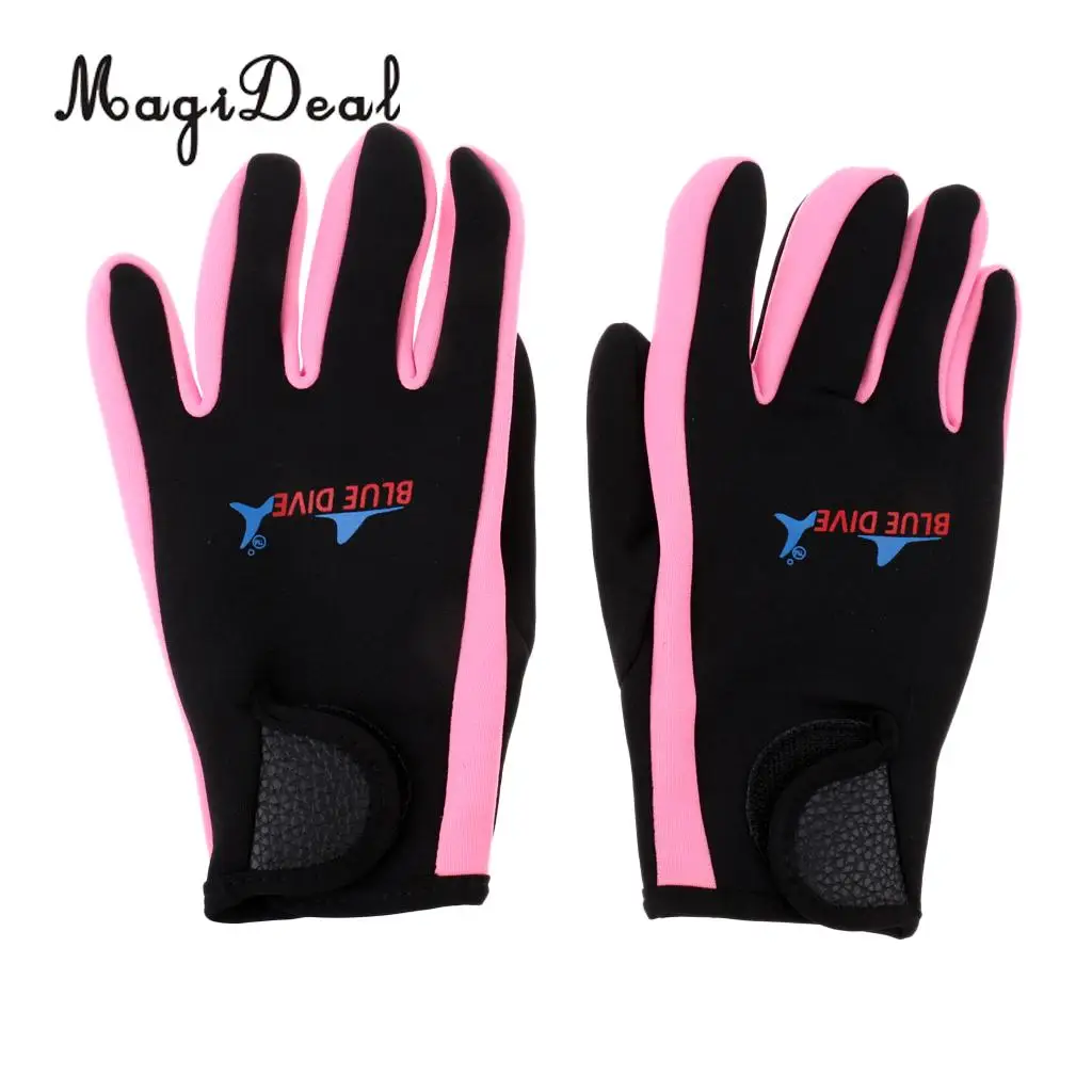 MagiDeal 1.5mm Neoprene Wetsuit Gloves Scuba Dive Snorkeling Equipment Anti-scratch Skid-proof Keep Warm Five Finger Gloves