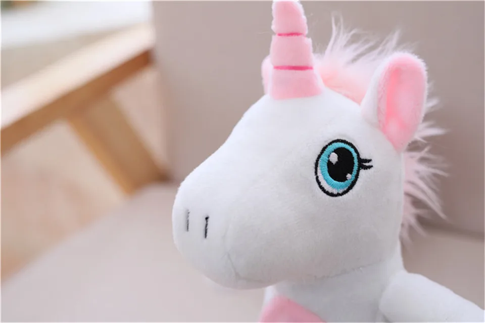Лидер продаж 25/35 см смешной Единорог для прогулок и говорящая мягкая игрушка лошади запись звука с единорогом из плюша креативный подарок для детей