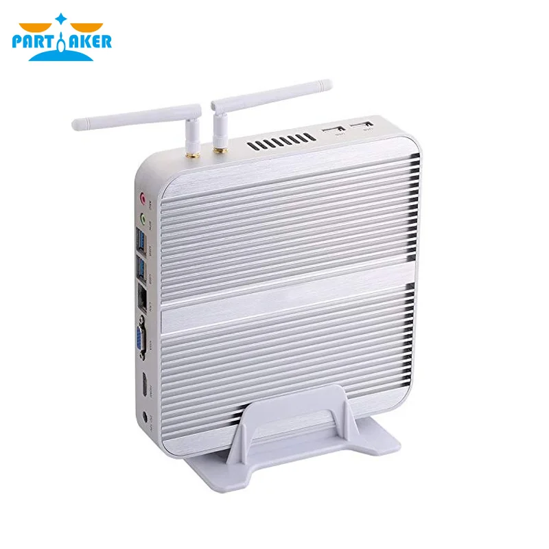 Perfect Core i3 4005U Partaker Mini PC Windows 10 HDMI VGA dual display port mini HTPC mini computer Linux i3 5005U 4K TV box pc 1