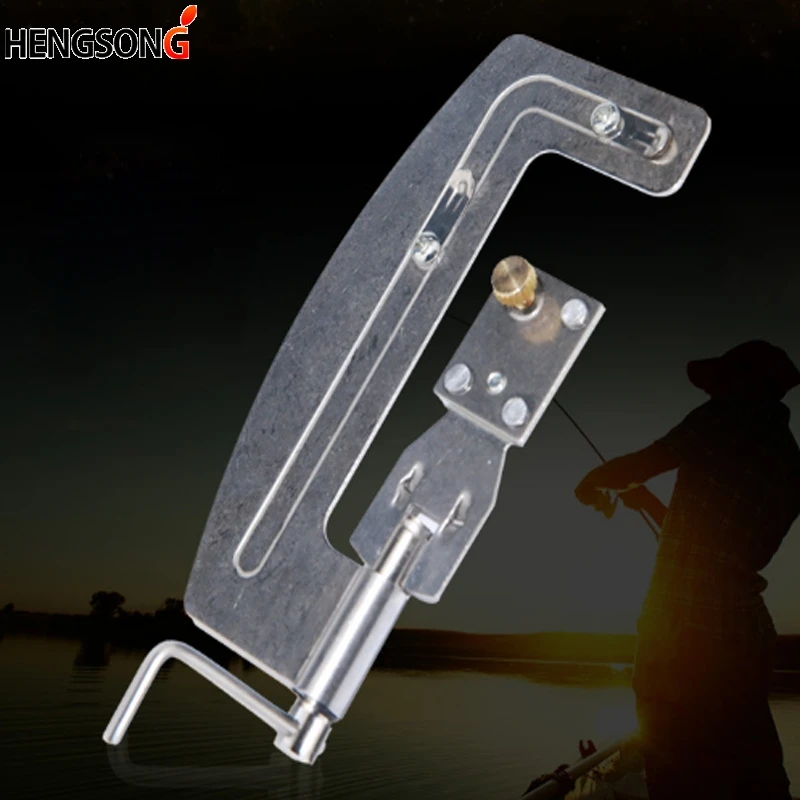 1Pc Stainless Steel Semi Automatic Fishing Hook Line Tier Tie Binding Device ToolFishing Tools