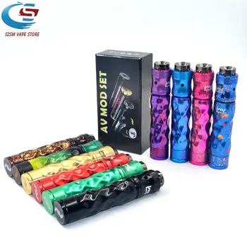 

E-cigarette Avidlyfe Mod Kit Avid lyfe Twist Mechanical Mod AV Battle RDA Fit 18650 Battery Colorful E Cigarette Vape Mod