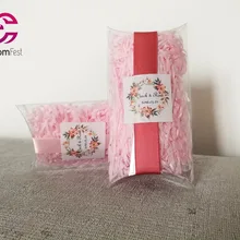 100 шт./лот персонализированные Прозрачный большой подушки коробка в индивидуальные пользовательские пользу коробки CFB001