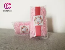 100pcs/lot Personalized transparent big pillow box in customized custom favor box CFB001