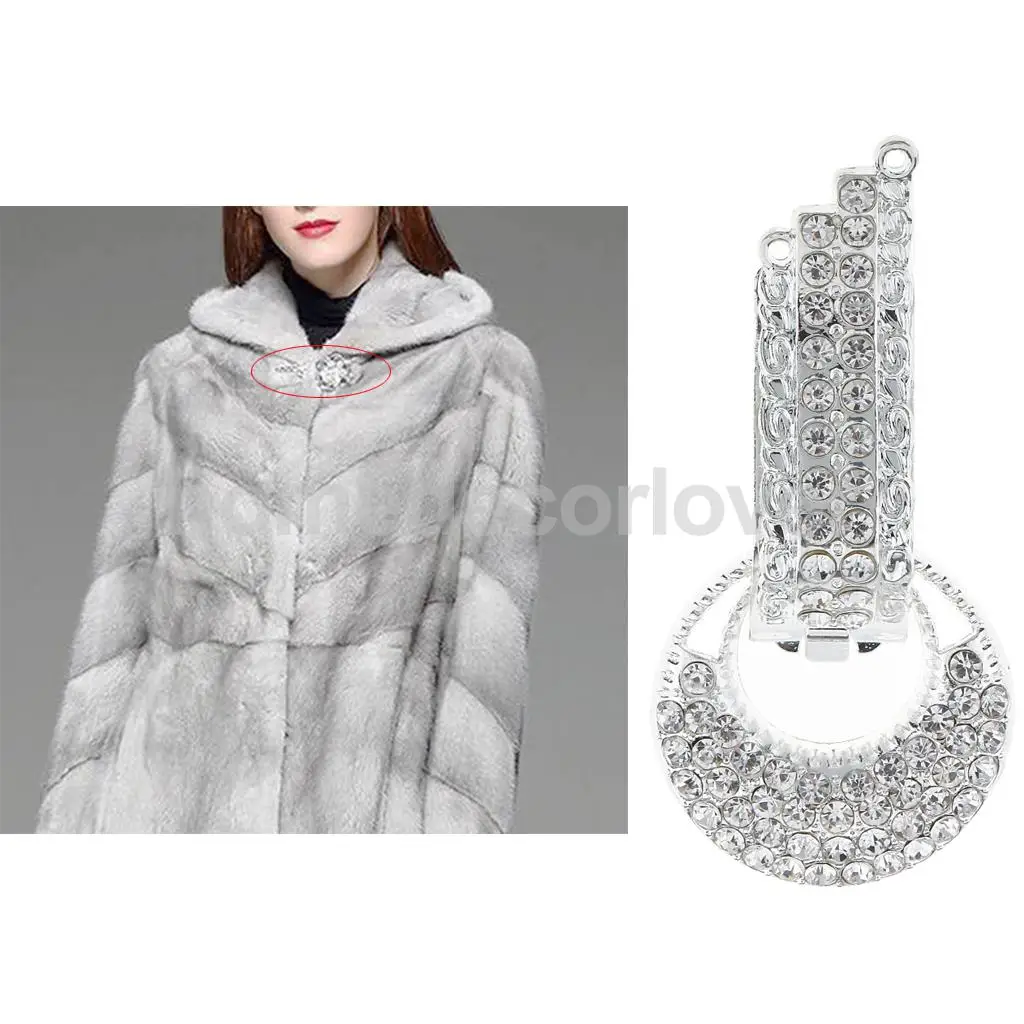 

1 Piece Rhinestone Button Duck Mouth Buckle for Sewing DIY Crafts Collar Buttons Coats Buttons