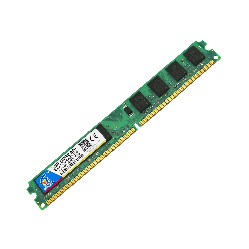 VEINEDA оперативная память ddr2 2 ГБ 800 МГц ram PC2 6400 для Intel и AMD Материнская плата совместима с 667, 533