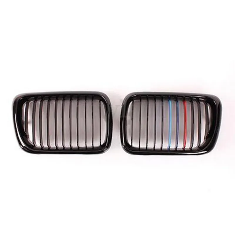 

Front Gloss Black M Style Kidney Grille Grill For BMW E36 M3 3 Series 97-99 SR1G