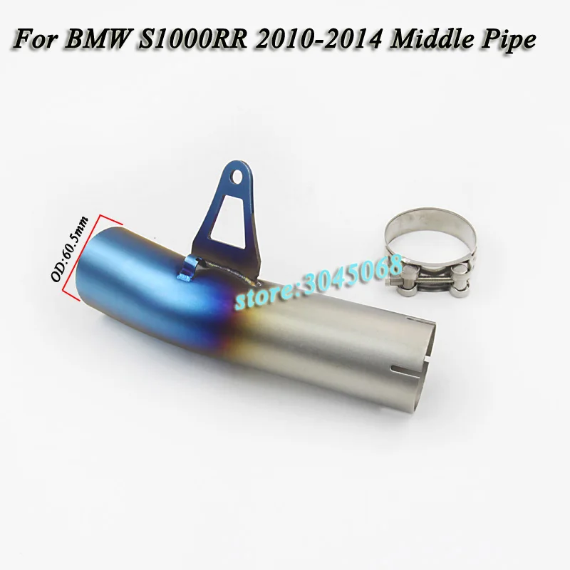 

Motorcycle Full System Exhaust Muffler Modified Middle Link Pipe Slip On For BMW S1000 S1000RR Without Exhaust 2010 2011 12-14