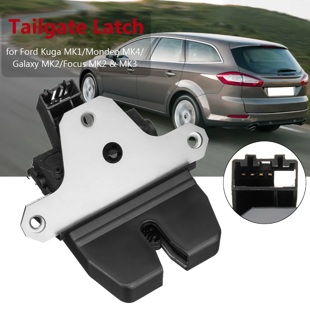 Online 4Pin portón trasero tronco cerradura pestillo para Ford Kuga MK1 Mondeo MK4 Galaxy MK2 enfoque MK2 y MK3 1920840 1856670 8M51 R442A66DC