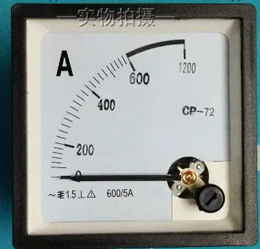 AC 600/5A 800/5A AC 50A 400A 500A Измерительный диапазон монтажный Амперметр 72 мм x 72 мм