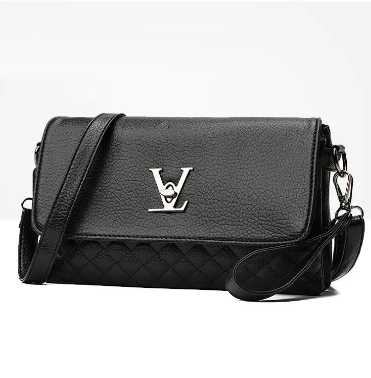 Модные клатчи от известного бренда, черная сумка, деловая однотонная сумочка из искусственной кожи, клатч-конверт, Женская сумочка, вечерние мини-сумки