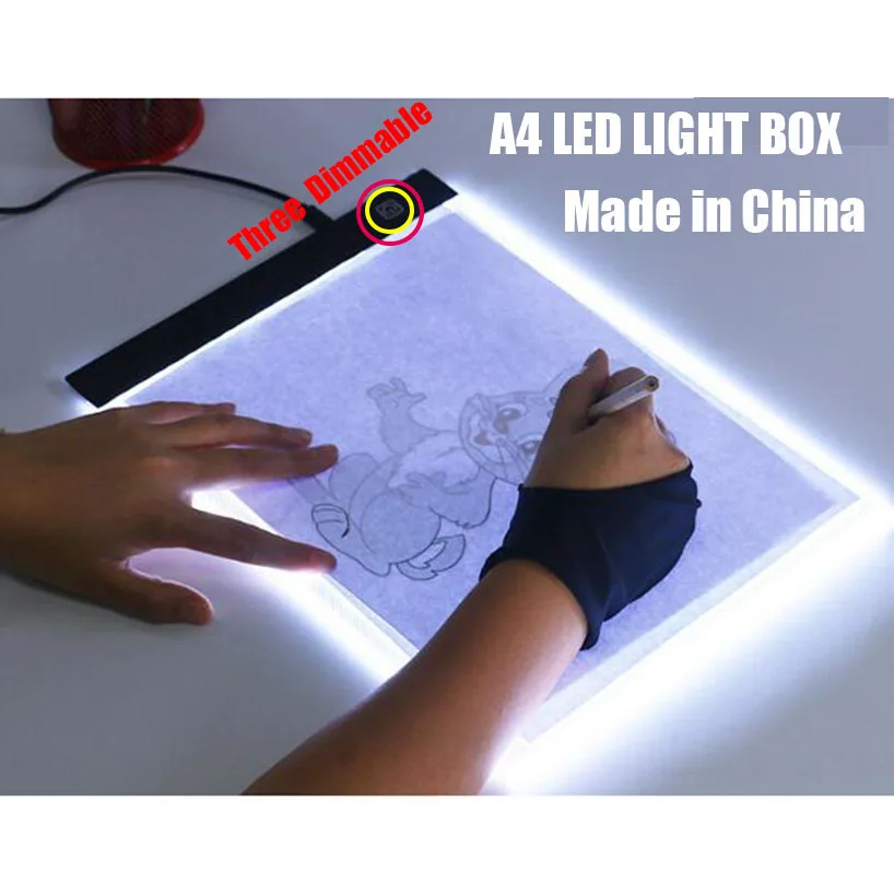 3 Level Light A4 LED Artist Thin Art Stencil Board Box Tracing Drawing Board UK