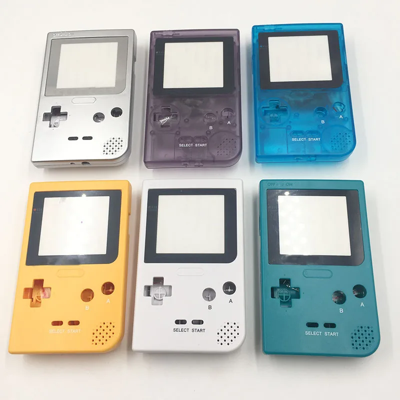 6pcs White Silver Clear Blue Purple Plastic Housing Shell Replace Case For Nintendo Gbp Gameboy Pocket System Replacement Parts Accessories Aliexpress