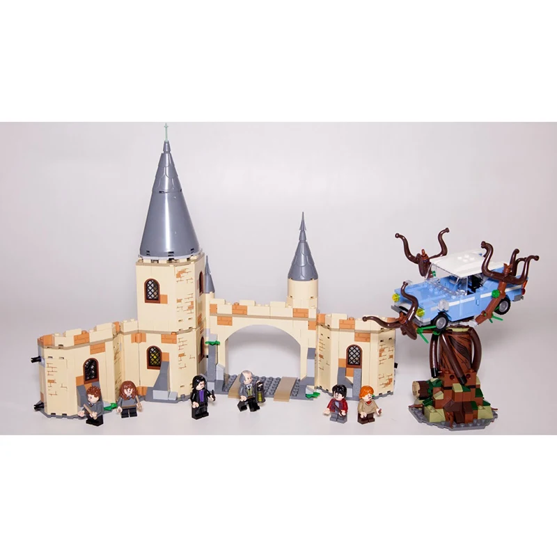 

Hello Potter Movie Hogwarts Whomping Willow Castle Building Blocks Model Bricks Toy Compatible Legoed 75953 16054 39145 11005