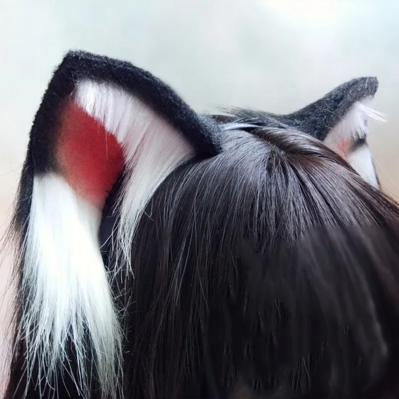 Diadema Con Orejas De Gato De Pelo Realista Hecha A Mano Anime Neko 3 Colores Disfraz Adorable Accesorios Para El Cabello Fiesta De Halloween Y Cumpleanos Accesorios Para Disfraces Aliexpress