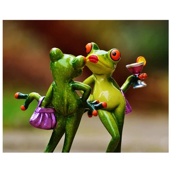 

Diy Diamond Painting Cross Stitch 100% Full Diamonds Embroidery Lovely Fashion Mrs frog 3D Diamond Painting Mosaic Sets ZC257