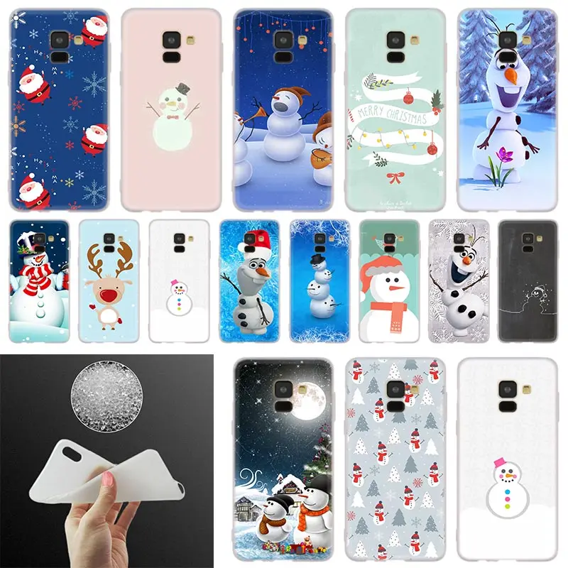 

Animated Winter snowman snow Phone Case For Samsung Galaxy A10 A20 A30 A40 A50 A60 A70 A6 A8 Plus A7 A9 2018 A3 A5 2017 Cover