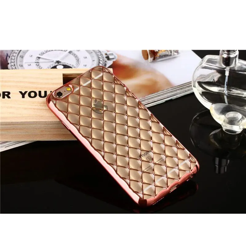 

New Luxury Geometric Pattern TPU Case Cover For iphone 7 / 7 Plus Ultrathin Clear Silicone Mobile Phone case For iPhone 6 4.7"