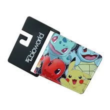 Карманный монстр Покемон кошельки для мальчик девочка студент Kawaii Пикачу Poke Бал кошелек доллар цена кожа держатель для карт сумки кошелек