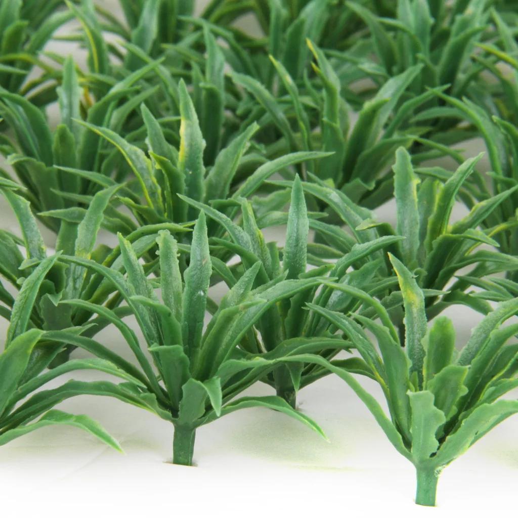 50pcs Landscape Model Sword Grass+ 100Pcs Model Bamboo Trees 1:75 DIY Diorama Scenery