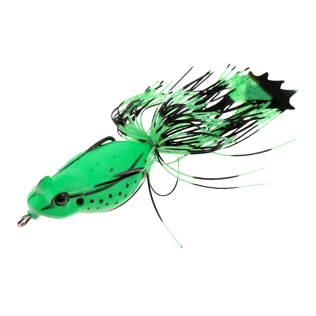 3D Frog Soft Fishing Lure Bait Floating Crankbaits Bass Pike Perch Catfish Snakehead Topwater Hollow Body Artificial Lures