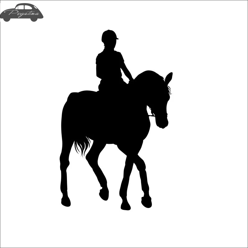 Верховая езда Гонки Наклейка автомобиля наклейка с ковбоем Horserace плакат