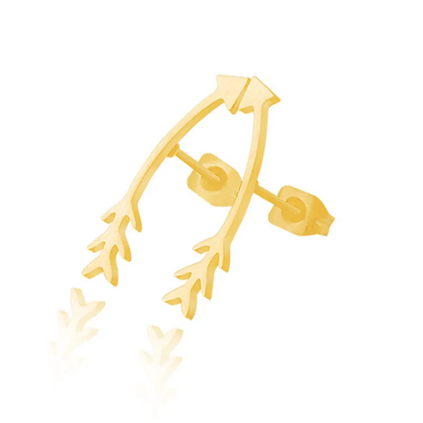 Pink gold arrow earrings jewelry for women images france