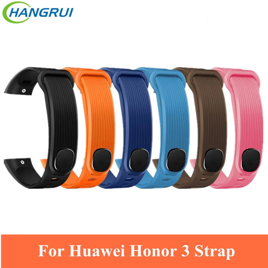 HANGRUI спортивный силиконовый ремешок для huawei honor Band 3, умный Браслет, регулируемый ремешок для honor Band 3, ремень с ремонтным инструментом