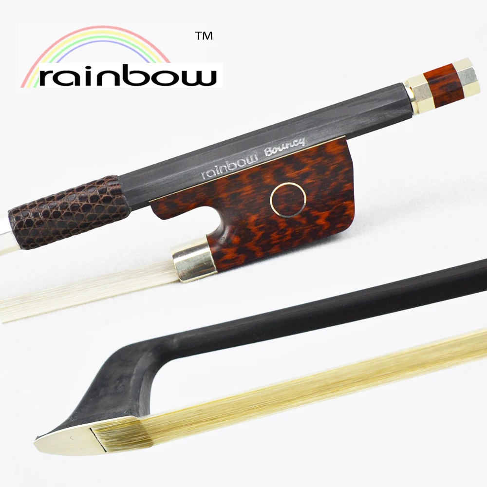 Master Carbon Fiber Viola Bow Pernambuco Performance! Great Balance and Well Flexibility, Free Shipping With a Hard Wood Case