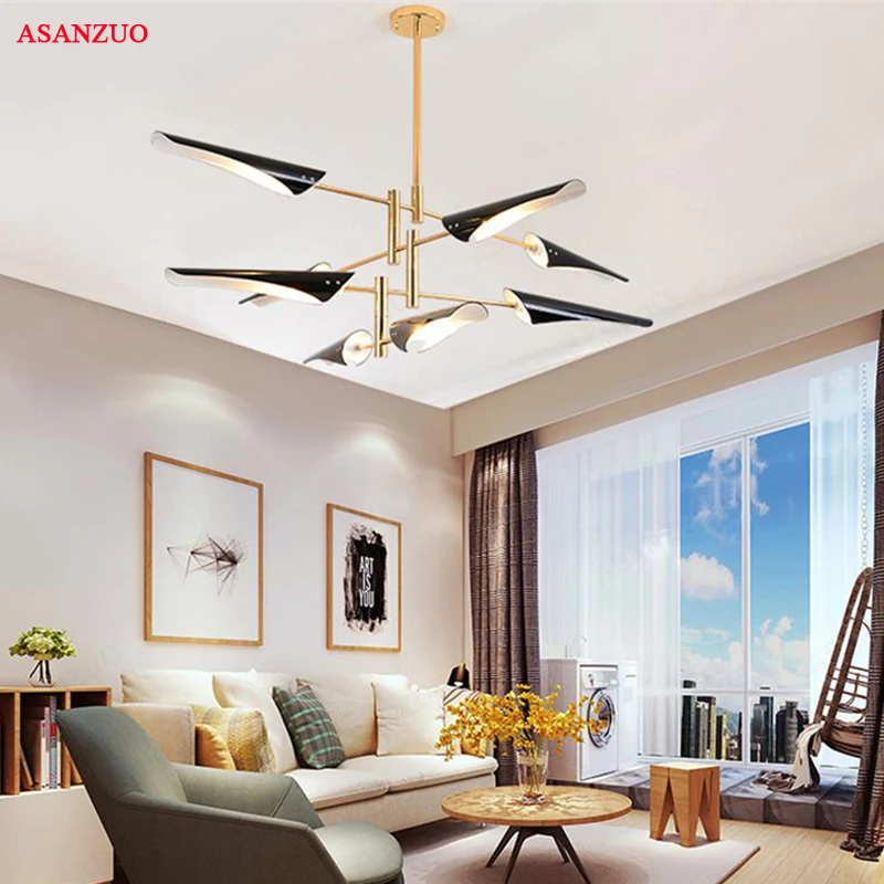 

Replica Delightfull Coltrane hanging lamp Nordic iron wings postmodern living room restaurant post modern pendant lights