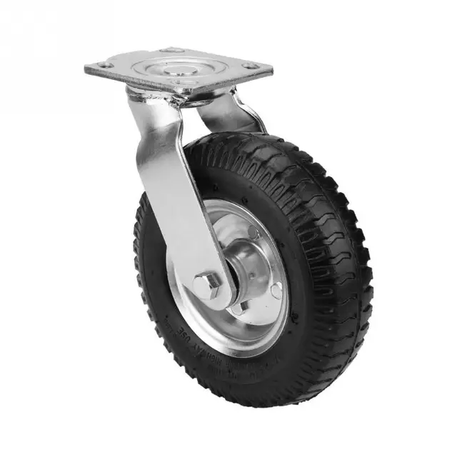 Buy 8 inch Pneumatic Wheel Rubber Caster wheel Heavy