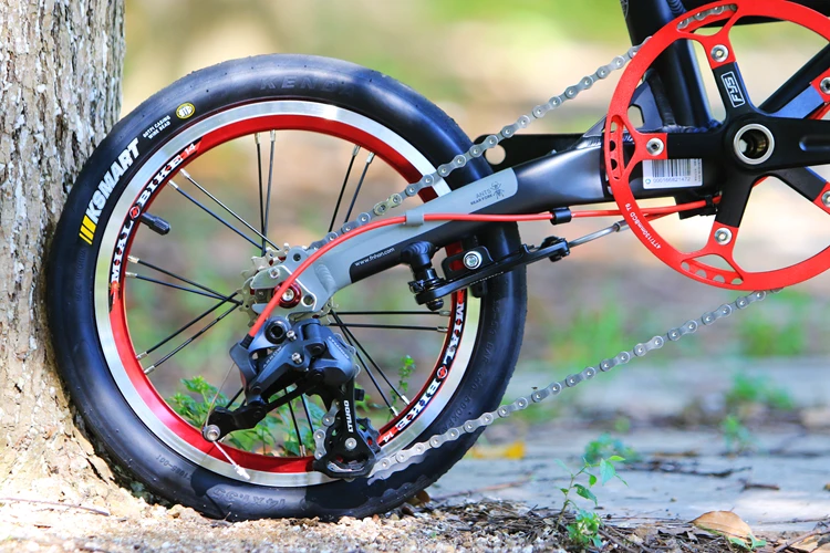 Cheap Fnhon Freedom Aluminum Folding Bike 14" 16" V Brake 3 Speed 9T 13T 17T Minivelo Mini velo Bike Urban Commuter Bicycle Foldable 18