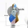 ZA-pendientes acrílicos grandes para mujer, Pendientes de gota geométricos multicolor, grandes, irregulares, exagerados, 2022 ► Foto 2/6