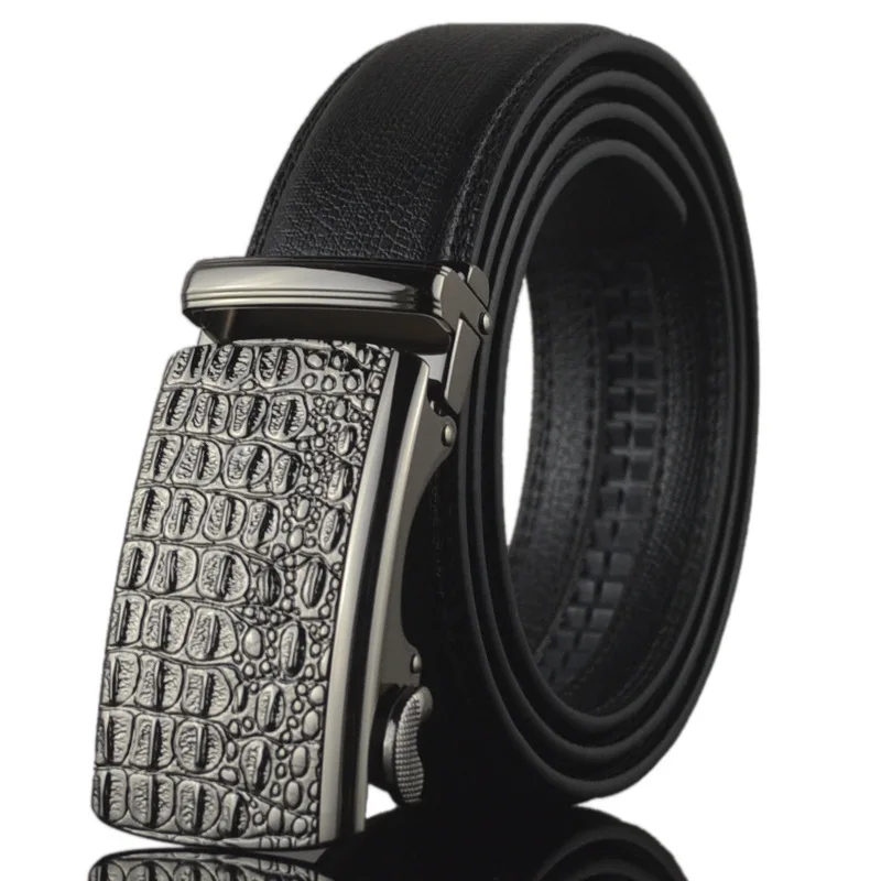 

Luxury PU Leather Automatic Buckle Mens Casual Waistband Waist Strap Belt Belts