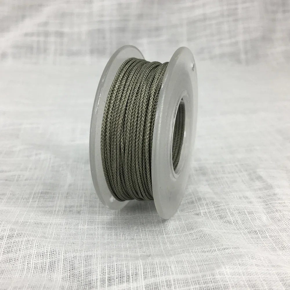 1,5 мм 10 м/рулон плетеная нить из искусственного шелка для изготовления ювелирных изделий, кисточки макраме, шнур, нейлоновый шнур, веревка, бусины, кружево - Цвет: XN B602