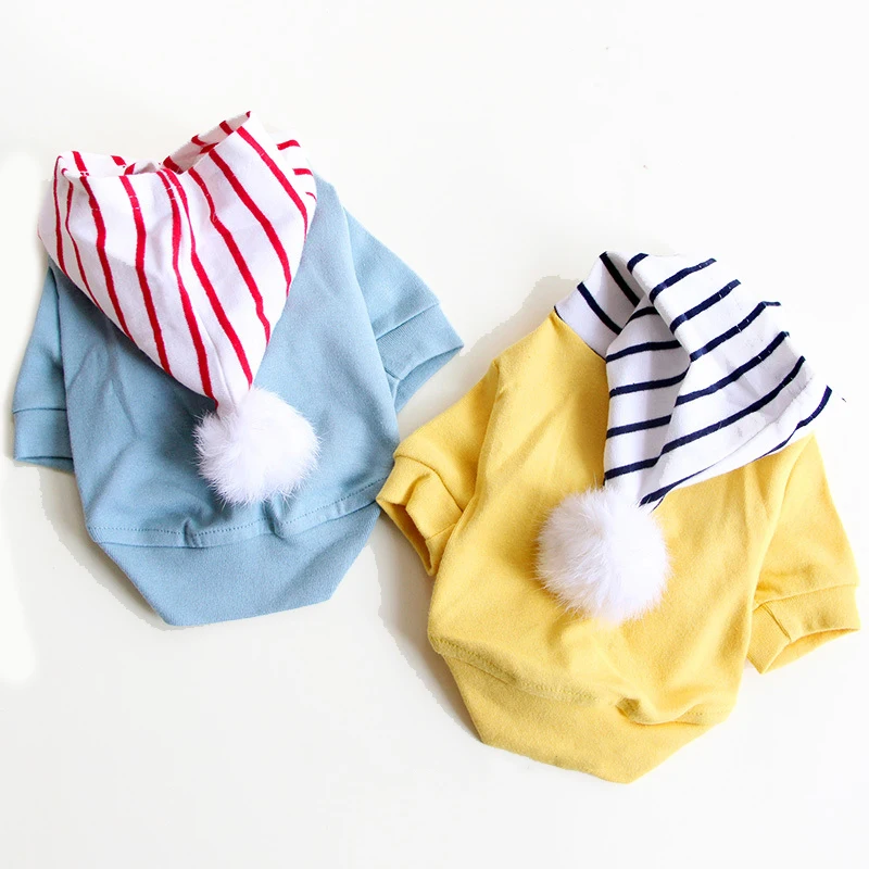 

Dog Hoodie Jacket Dog Clothes Classic Pet Clothes Hair Ball Hooded Cute T-shirt Casual for Small Dog Autumn Coat Jacket Puppy