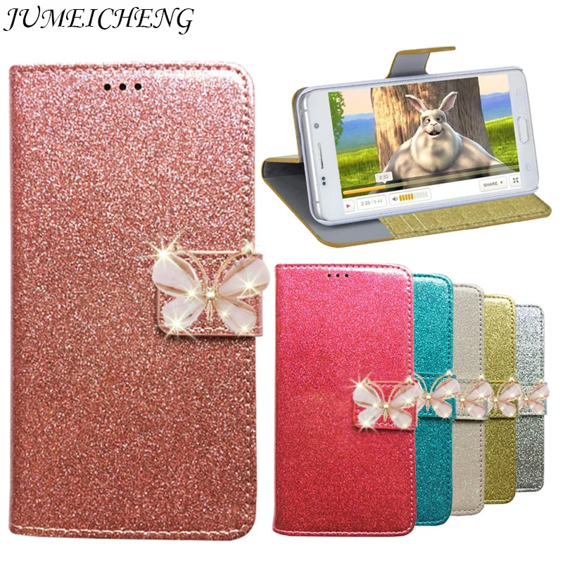 For Xiaomi M4 Mi 4 Case Luxury glitter bow-knot Leather Wallet Card Holder Flip Stand Cover bowknot |