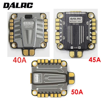 

DALRC 4in1 ESC 40A 45A 50A 4 in 1 ESC Brushless 3-6S Blheli_32 LIHV DSHOT1200 Ready for FPV Racing Compatiable with F405 F722 FC