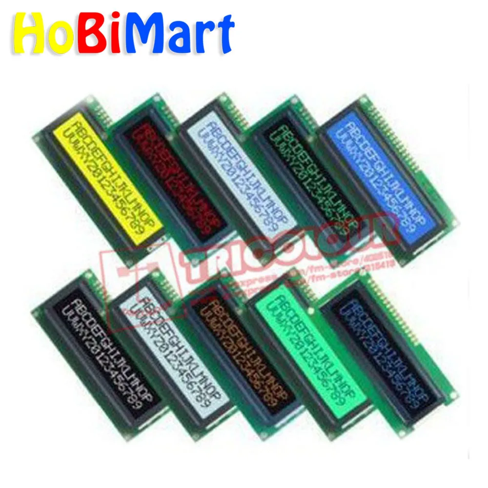 HoBiMart 1* 1602A ЖК-модуль 16x2 символьный дисплей черный экран белый персонаж подсветка модуль Высокое качество абсолютно# LR22-a