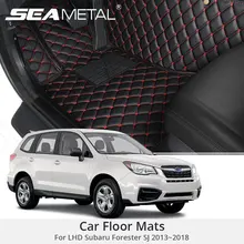 Для LHD Subaru Forester SJ 2018 2017 2016 2015 2014 автомобильные коврики для автомобиля коврики на заказ Авто интерьерные ножки коврики автомобиль-Стайлинг