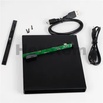 

9.5mm USB 2.0 SATA Optical Drive Case Kit External Mobile Enclosure DVD/CD-ROM Case For Laptop Without Optical Drive Ship@RU