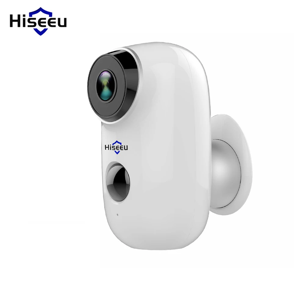 Hiseeu C10 Беспроводная ip-камера, перезаряжаемая батарея, CCTV камера безопасности, PIR водонепроницаемый датчик движения, приложение для просмотра безопасности