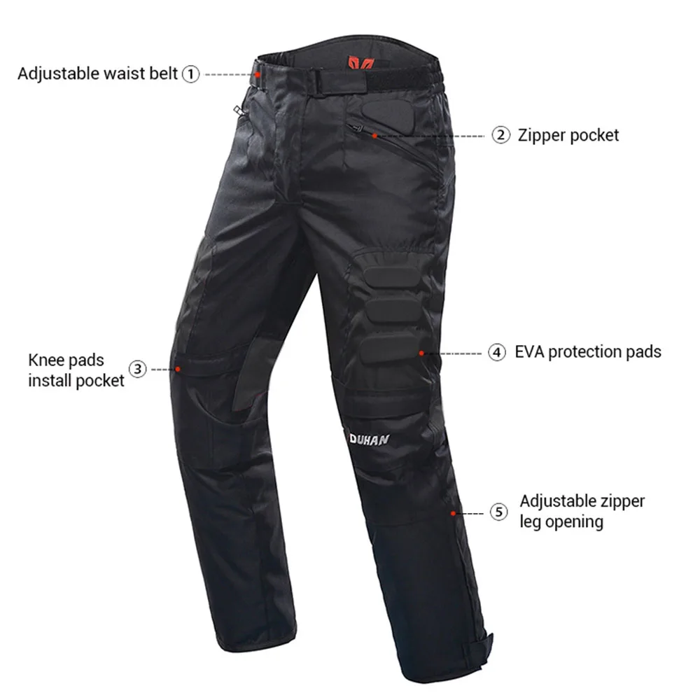 DUHAN штаны для мотокросса, ветрозащитные мотоциклетные Pantalon, мотоциклетные штаны, защитное снаряжение для верховой езды, штаны для мужчин