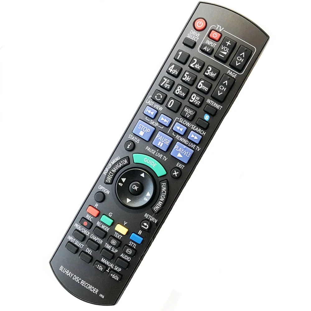 Новый пульт дистанционного управления подходит для Panasonic N2QAYB000755 DMRBWT720 DMRBWT820 Blu-Ray