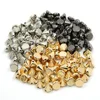 100Pcs Sew Rivets CCB Pyramid Cone Rivets All Kinds Of Plastic Studs Sliver Gold Black Spikes For Leather Clothes AccessoriesDIY ► Photo 2/6
