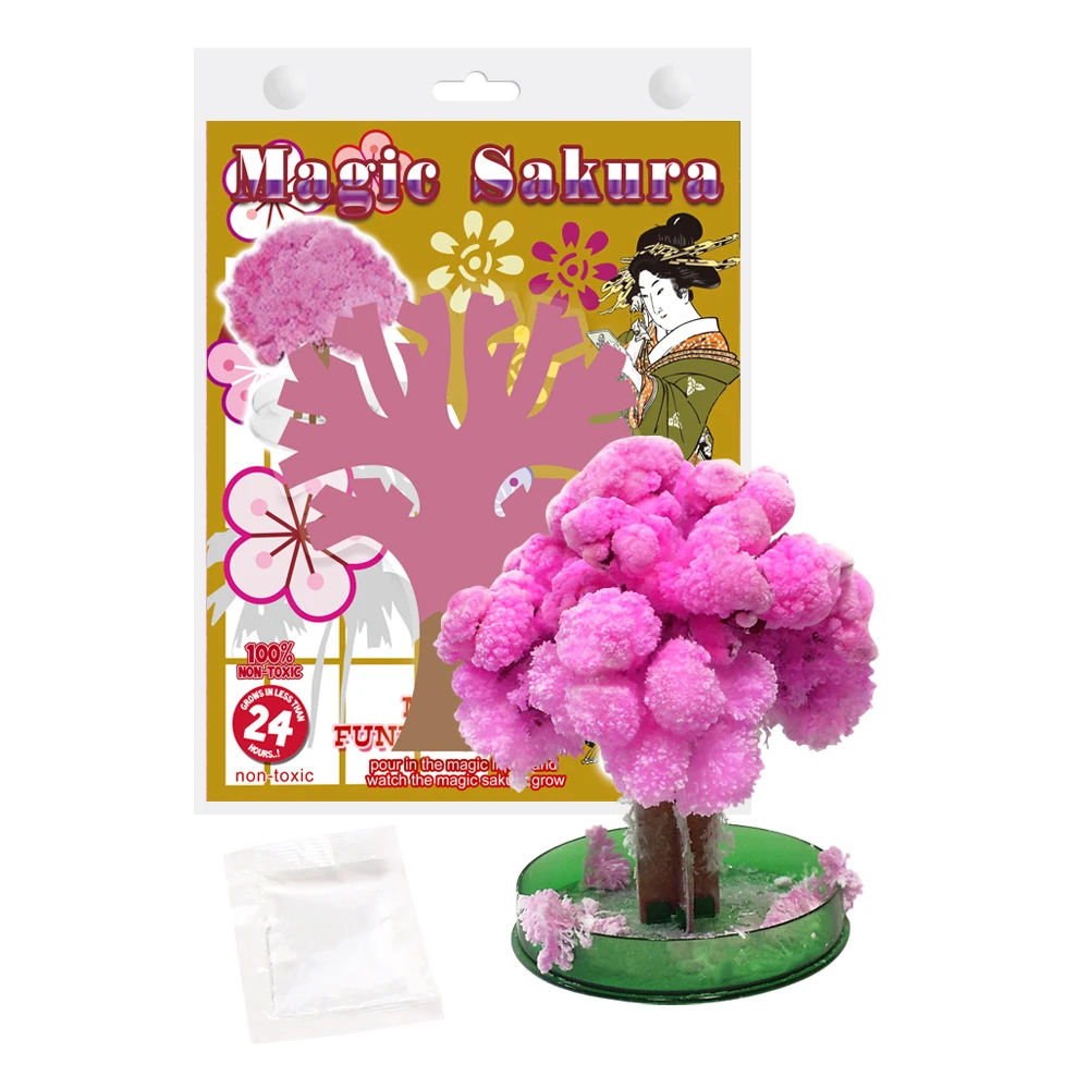 

2019 14x11cm ThumbsUp!Cool Japan!Magic Japanese Sakura Tree-Brand New Made in Japan Desktop Cherry Blossom Chritmas Kids Gifts