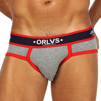 

ORLVS Men Briefs Underwear Men's Sexy Breathable Underpants Modal Comfortable Mens Underwear Shorts Cueca Gay Male Panties