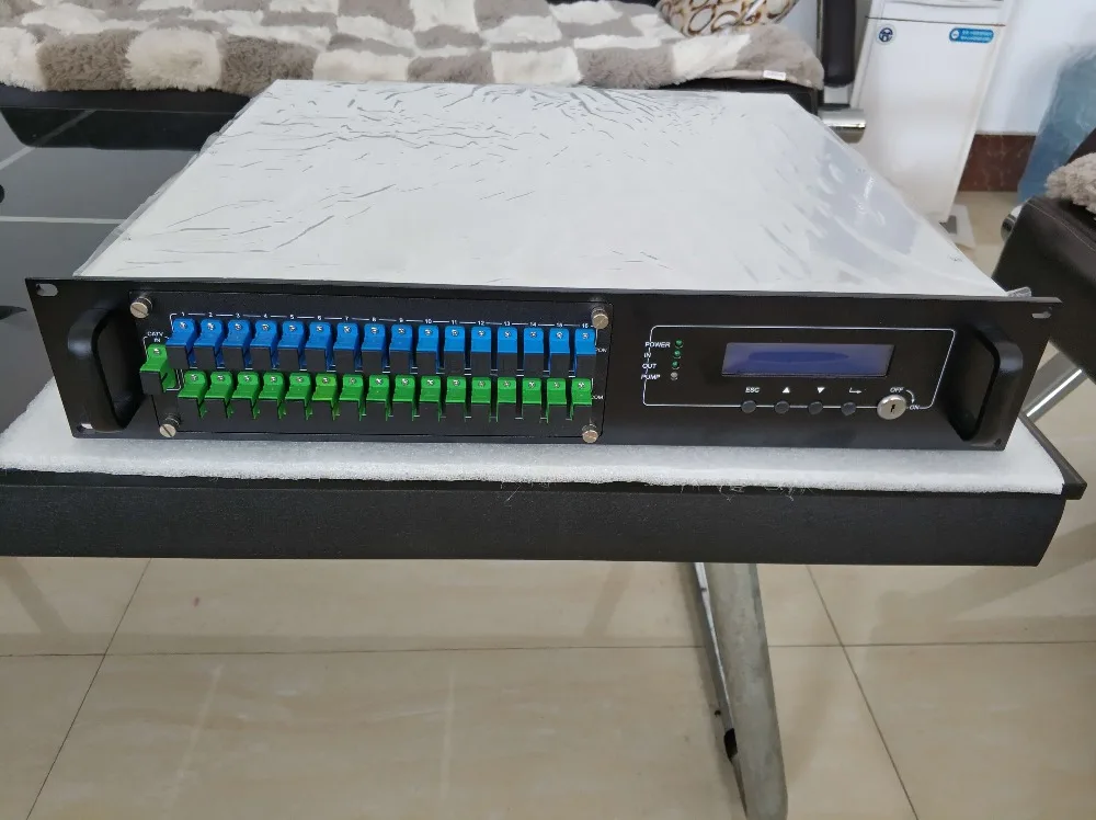 EDFA 1550nm CATV 16 портов 23db WDM волоконно оптический усилитель|Оптоволоконное