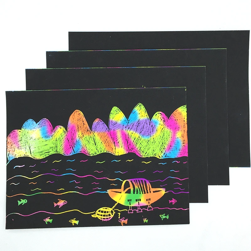 Desenho de Papel de Tamanho Imagem para Fornecedores Escola do Jardim de Infância cm do Bebê dos Miúdos Crianças Brinquedos Pintura Raspagem a4 - 28*21 Desenho 50 Pcs 11 Brinquedos p/ desenhar