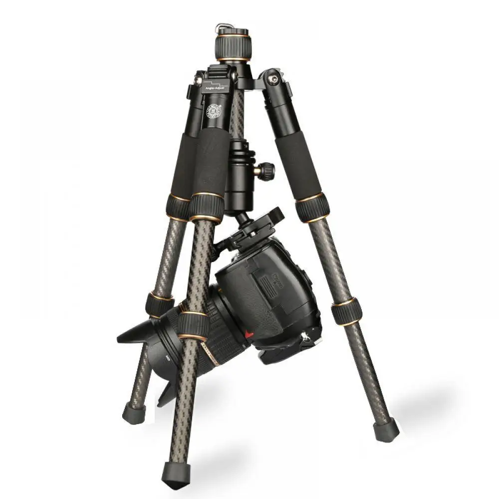

QZSD Q166C 20cm Fold Carbon Fiber Mini Table Tripod For Mobile Phone Camera flexible lightweight small slr camera tripod