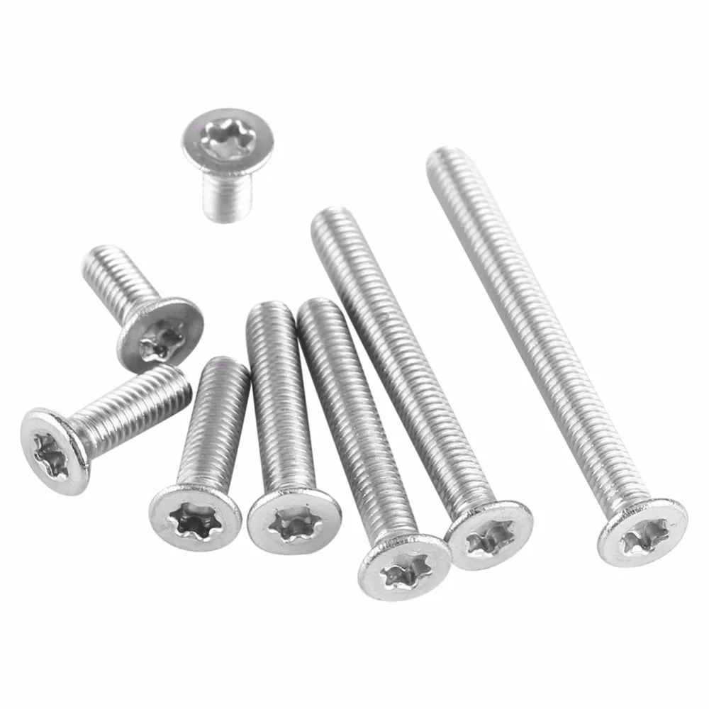 50pcs M3 Screw Stainless Steel SS304 Flat Head Star Drive Machine